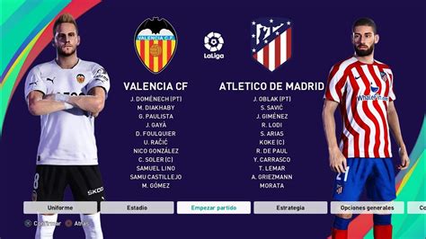 PES 2021 VALENCIA CF VS ATLETICO MADRID LA LIGA JORNADA 3 SIMULACIÓN