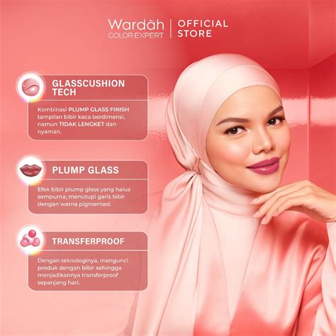 Wardah Glasting Liquid Lip 3 5gr Lip Cream Transferproof 12 Shine