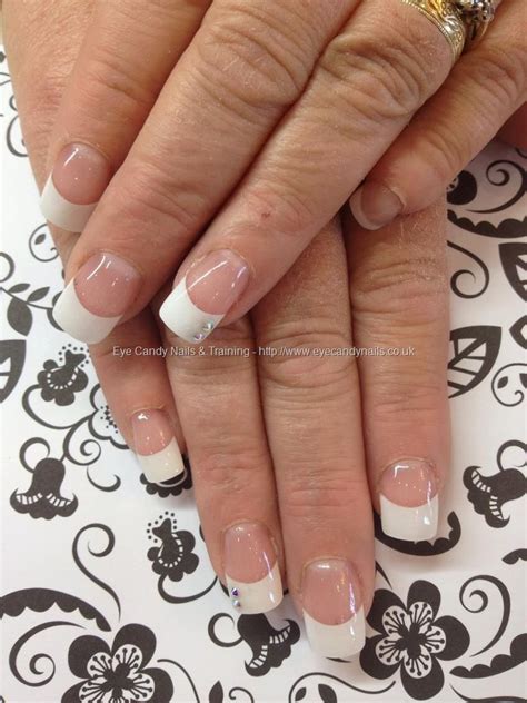 White Tips With Acrylic Overlays Beauty Nails Makeup Nails Gel Nails