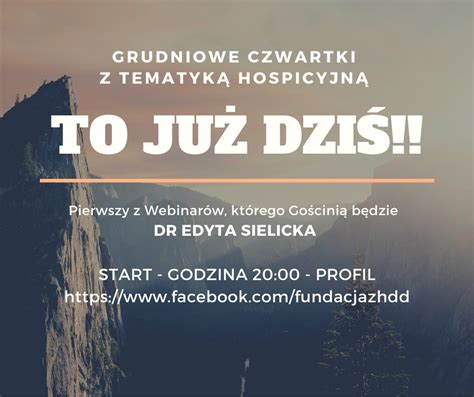 Grudniowe Czwartki z tematyką hospicyjną na start Zachodniopomorskie