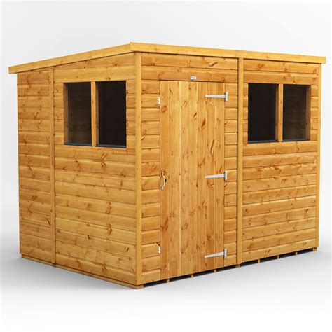 4x6 Power Windowless Pent Shed | 10 Year Guarantee - Power Sheds