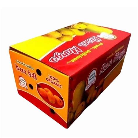 10 Kg Rectangular 3 Ply Corrugated Mango Packaging Box At Rs 28 Box Corrugated Packaging Box