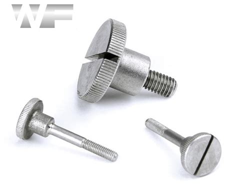 M6 Slotted Thumb Screws High Type Din 465 In A1 Stainless Steel Westfield Fasteners Ltd