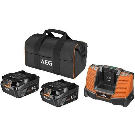 Charger And Rechargeable Battery Set AEG Powertools Pro Lithium