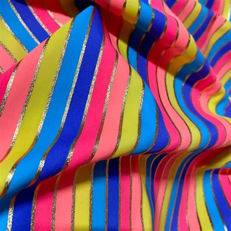 Striped Nylon Lycra Spandex Fabric 4 Way Stretch By Yard 279 2 Spandex Fabric