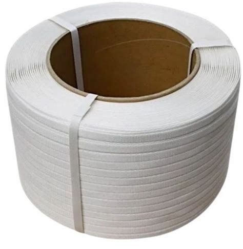 White Mm Thick Mpa Tensile Strength Plain Pp Packaging Strapping