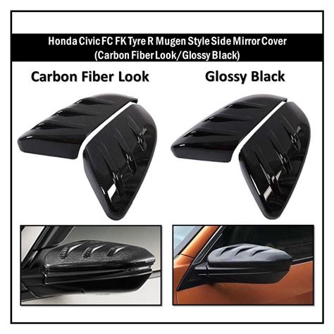 Honda Civic FC FK 10th Gen Tyre R Mugen Style Side Mirror Cover