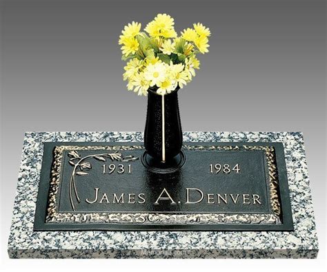 Dignity Castle Rose Bronze Grave Marker 24 X 13