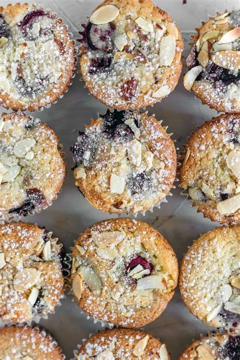 Cherry Almond Muffins Recipe