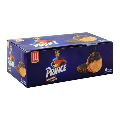 Order Lu Prince Covered In Chocolate Sandwich Biscuits 12 Ticky Packs