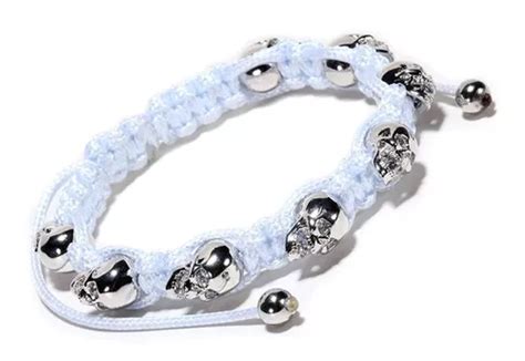 Pulsera Krasha Calaveras De Acero Inoxidable Chapeado En K Cuotas