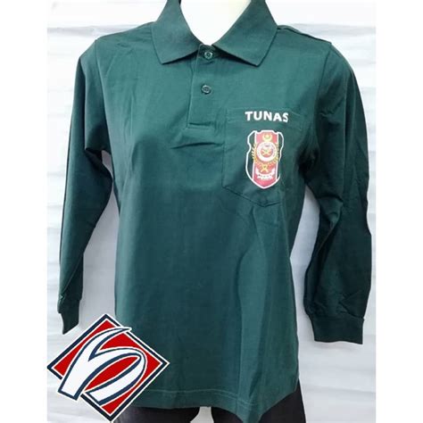 Tunas Kadet Remaja Sekolah Tkrs Tshirt Collar Long Sleeves Lengan Panjang Lengan Pendek Uniform