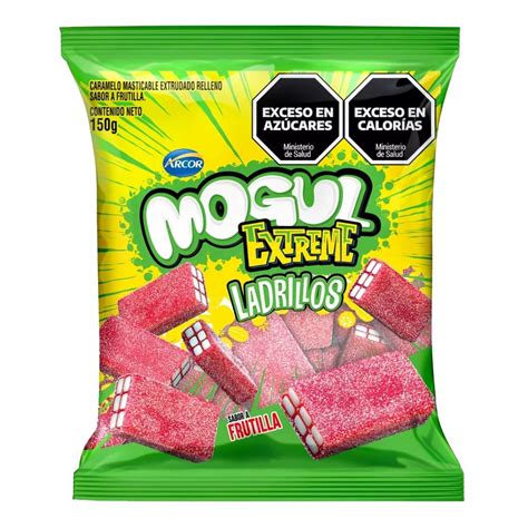 Mogul Extreme Ladrillos Gomitas Cidas Sabor A Frutilla G