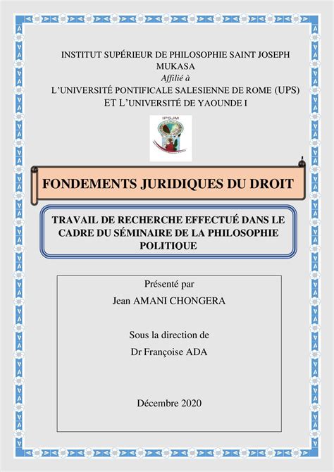 Calam O Droit Naturel Et Son Impact Sur Le Positivisme Du Droit By