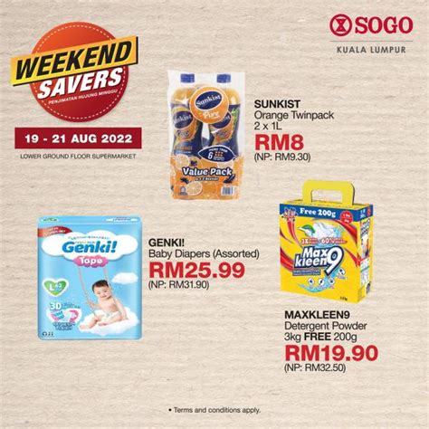 19 21 Aug 2022 SOGO Supermarket Weekend Savers Promotion