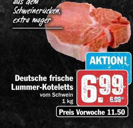 Deutsche Frische Lummer Koteletts Angebot Bei Hit Prospekte De