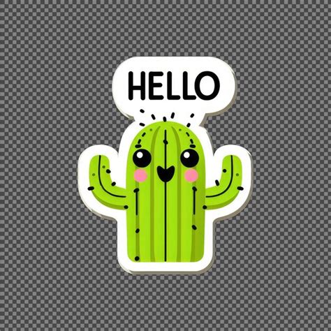 Premium Psd Watercolor Cactus Png Sticker