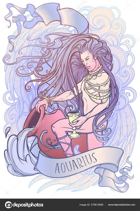 Zodiac Aquarius Drawing