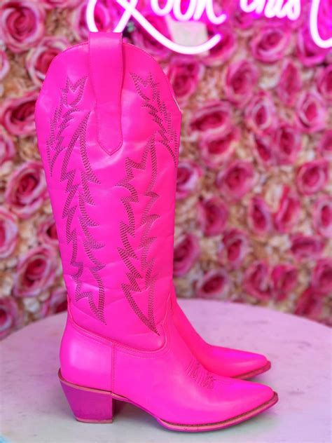 Pink Cowgirl Boots For Women