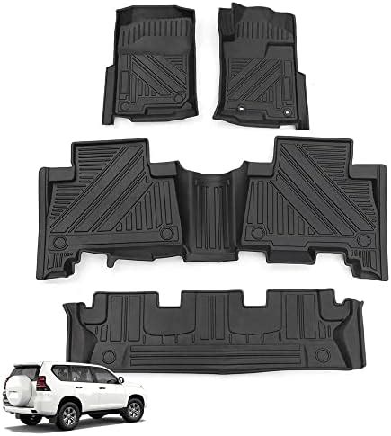 Tpe All Weather Floor Mats Carpets Front Rear Set With Rhd Toyota Land