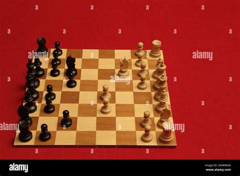 Chess Opening Queens Indian Defense Stock Photo Alamy