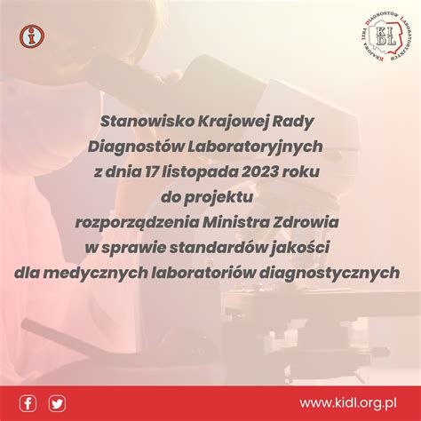 Projekt rozporządzenia w sprawie jakości w MLD Krajowa Izba