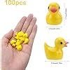 HENGBIRD Lot de 100 mini canards miniatures en résine Mini canards