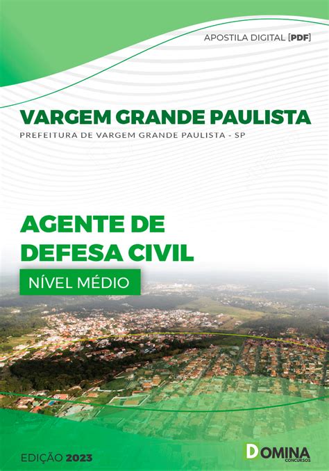 Apostila Pref Vargem Grande Paulista SP 2023 Agente Defesa Civil