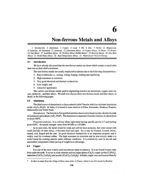 Non Ferrous Alloys | PDF