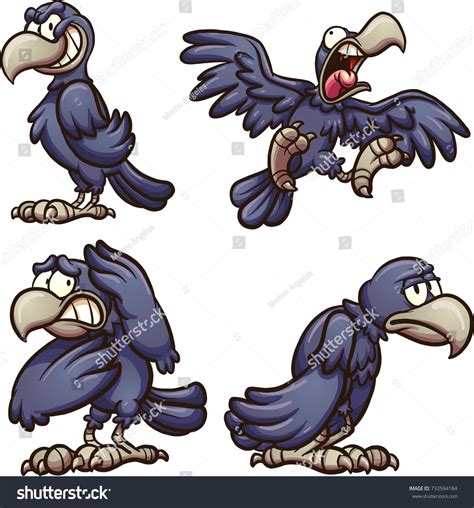 1,801 Cartoon Of Evil Black Crow Images, Stock Photos & Vectors ...