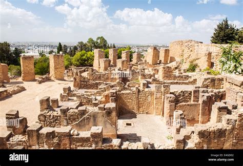 Ruins Of The Ancient City Of Carthage Destroyed By The Romans Is