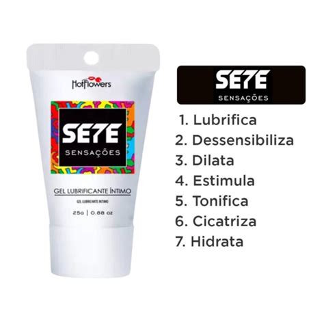 Gel Anal Dessensibilizante Sete Sensações g Hot Flowers Lubrificante Íntimo à Base d Água