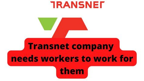 How To Apply For General Worker Job At Transnet Youth Opportunity