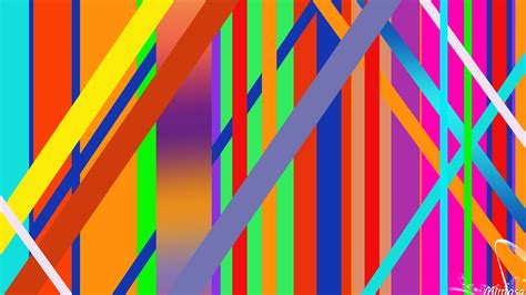 1920x1080 Geometry Stripes Abstract Digital Art Colorful Wallpaper