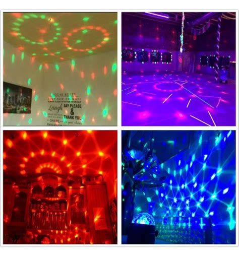 Party Lights Remote Control Disco Ball Strobe RGB Light Sound Activated online at Geek Store NZ ...