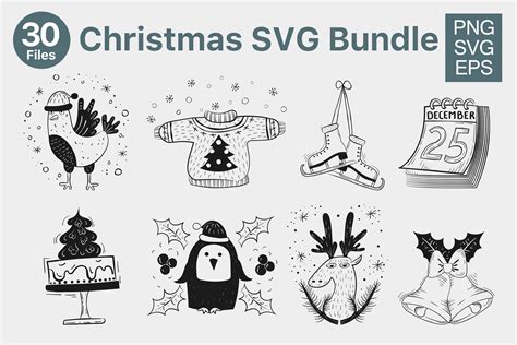 Christmas SVG Bundle for Cricut Graphic by Skalling Dygital · Creative ...