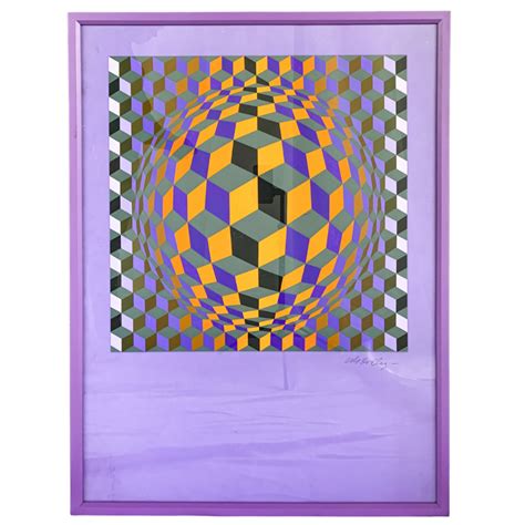 Victor Vasarely Lithograph Op Art