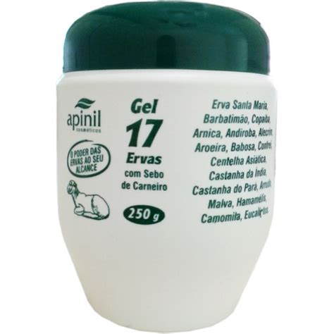 Gel 17 Ervas Sebo De Carneiro Apinil Pote 250g Submarino