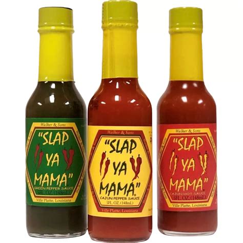 Slap Ya Mama All Natural Louisiana Style Hot Sauce Variety Pack 12 Ct 5 Oz Each Condiments