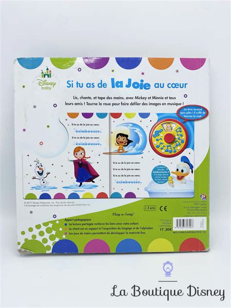 Livre Musical Si Tu As De La Joie Au Coeur Disney Baby Play A Song PI