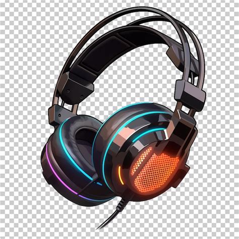 Premium PSD Beautiful Gaming Headphone Isolated On Transparent Background