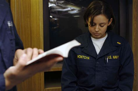 U S Navy Ensign Laura Montoya Lay Leader For The Catholic Service