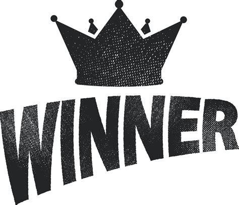 Winner Sign Text Design Png