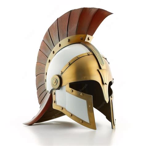 Premium Photo | Spartan warrior helmet used for warrior