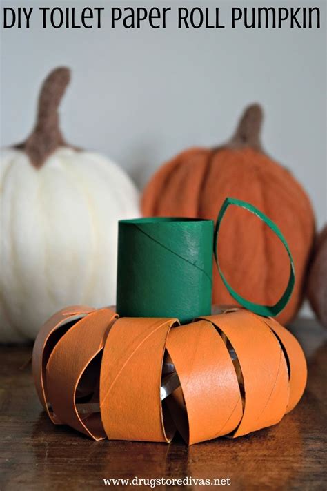 DIY Toilet Paper Roll Pumpkin Tutorial | Drugstore Divas