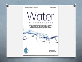 A Special Issue Of Water International On The Oecd Principles On