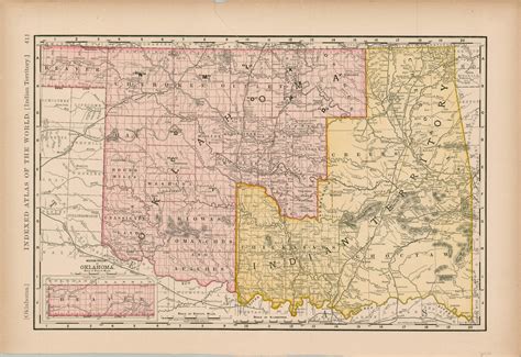 [Oklahoma] and [Indian Territory] | Curtis Wright Maps