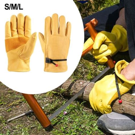 Gants D Ext Rieur Camping Et Moto Cuir Premium Avec Poign E Antid