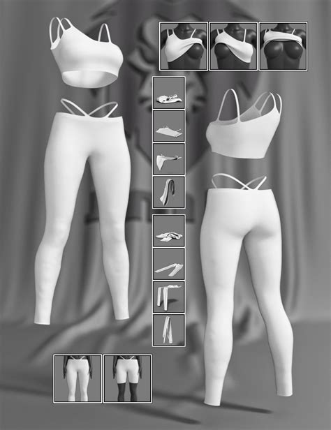 Jmr Dforce Veronika Sportswear For Genesis 8 Female Daz 3d