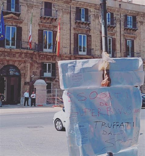 Palermo Esodati Del Super Bonus A Palazzo D Orleans Presidi A